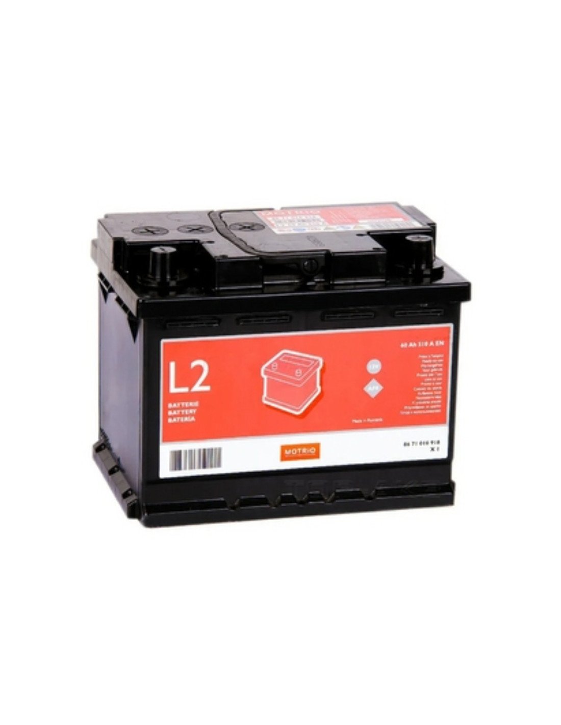 RENAULT MOTRIO - Batería de Plomo y Ácido 12V 60Ah 540A (8671016918)